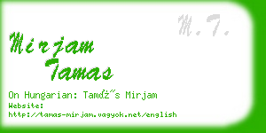 mirjam tamas business card